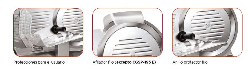 CORTAFIAMBRE CON CUCHILLA 250 MM Y AFILADOR EDENOX CGSP-250 E